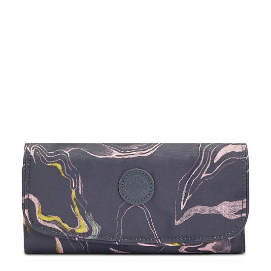 Kipling Money Land Printed Snap Wallet Wallets Soft Marble | AU 2182MQ